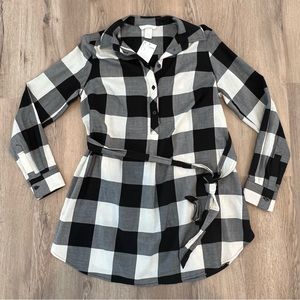 H&M ‘Mama’ Plaid Shirt